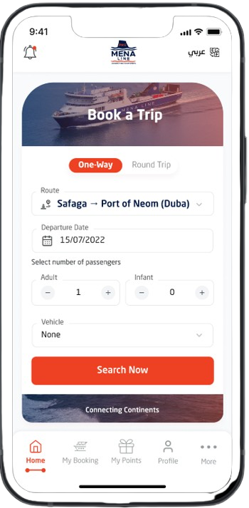 Mena Line App Preview